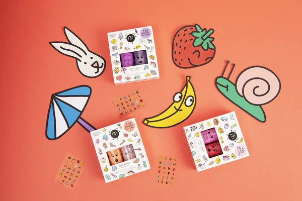 Nailmatic Kids Nail Polish and Stickers Set - CRAC - Parkette.
