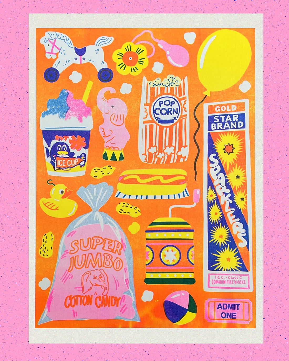 Funfair Riso Print