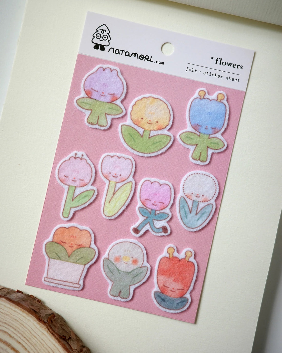 Flowers Felt Sticker Sheet