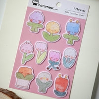 Flowers Felt Sticker Sheet