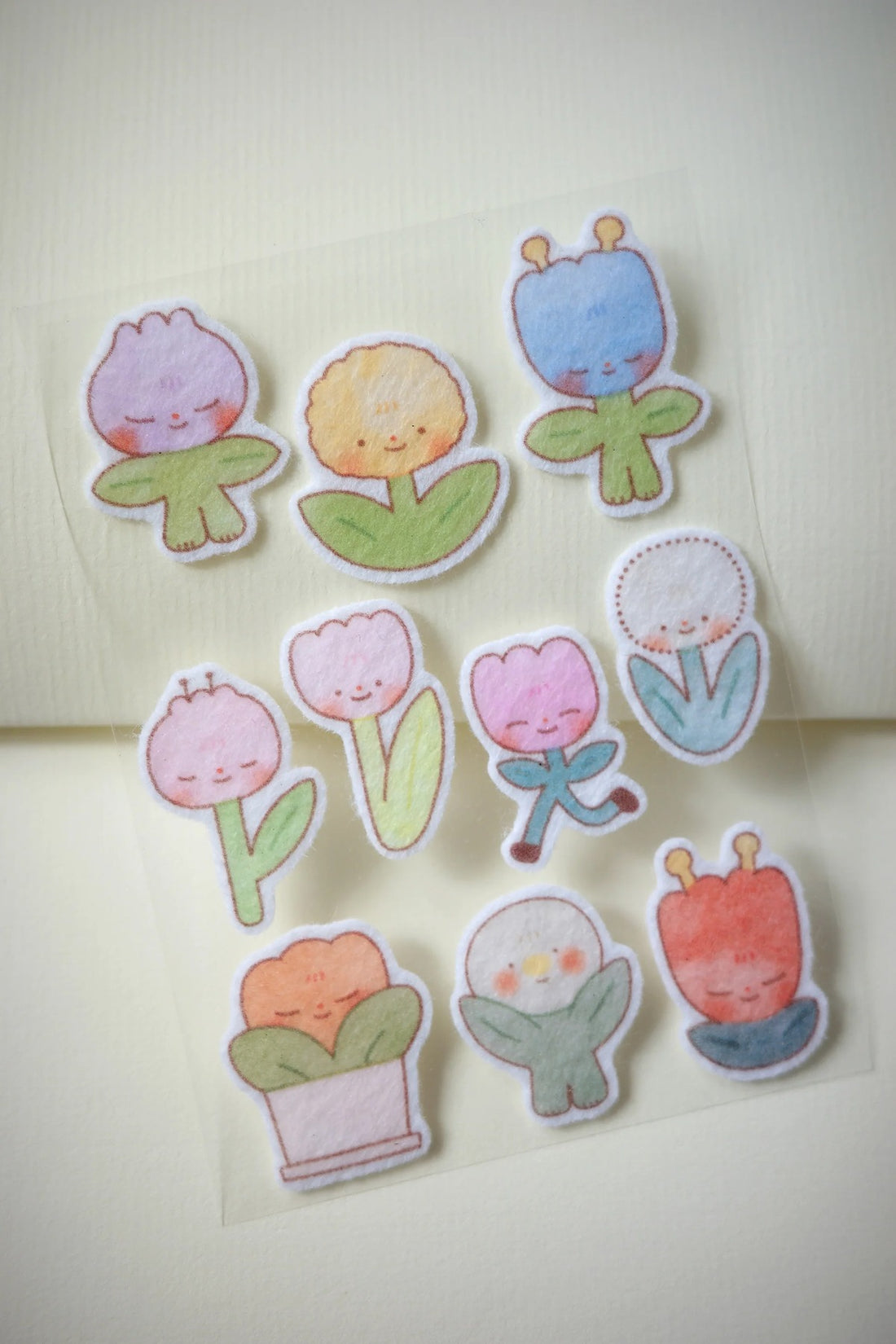 Flowers Felt Sticker Sheet