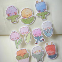 Flowers Felt Sticker Sheet