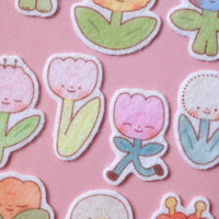 Flowers Felt Sticker Sheet