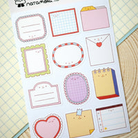 Notes Writable Sticker Sheet