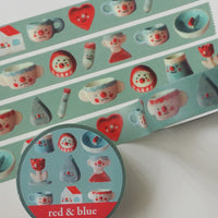 Red & Blue Washi Tape