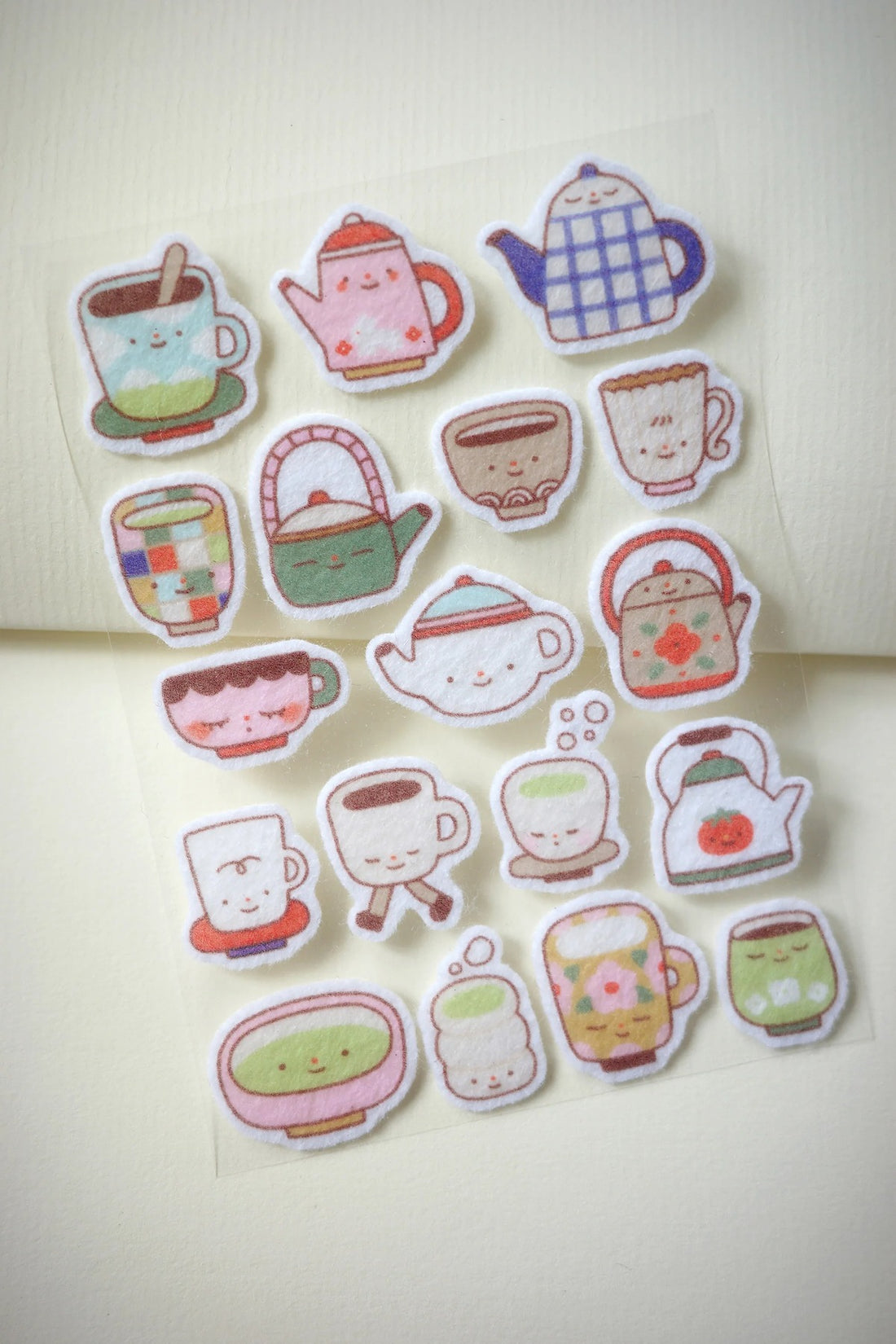 Warm Sips Felt Sticker Sheet