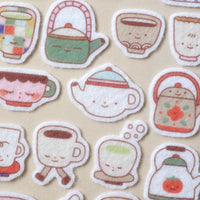 Warm Sips Felt Sticker Sheet