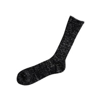 Hemp Cotton Ribbed Socks - Black