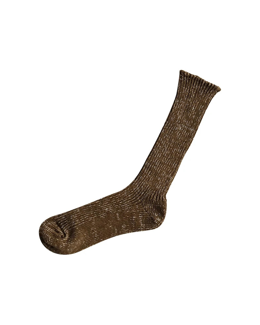 Hemp Cotton Ribbed Socks - Khaki