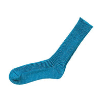 Hemp Cotton Ribbed Socks - Blue