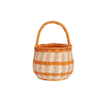 Rattan Berry Basket - Stripe - Parkette.