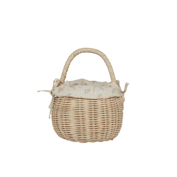 Rattan Berry Basket With Lining - Pansy - Parkette.