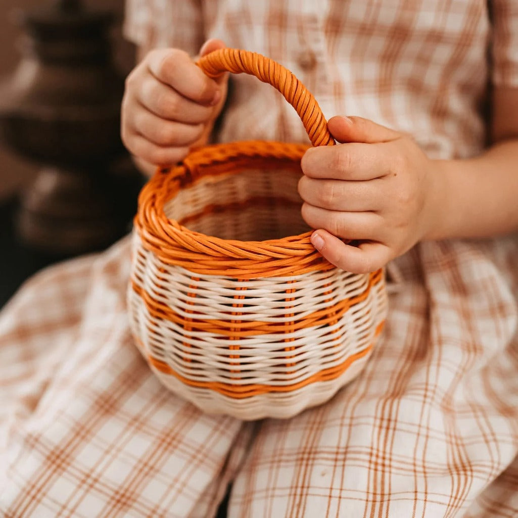 Rattan Berry Basket - Stripe - Parkette.