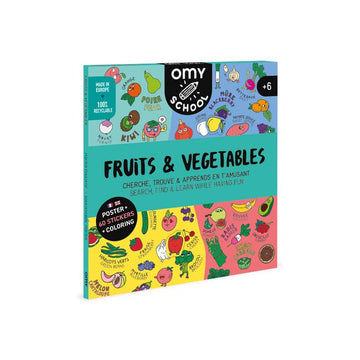 OMY School Fruits and Vegetables Poster - Parkette.