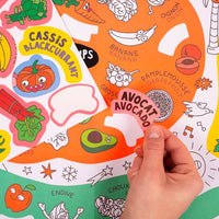 OMY School Fruits and Vegetables Poster - Parkette.