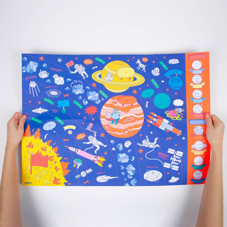 OMY School Solar System Poster - Parkette.