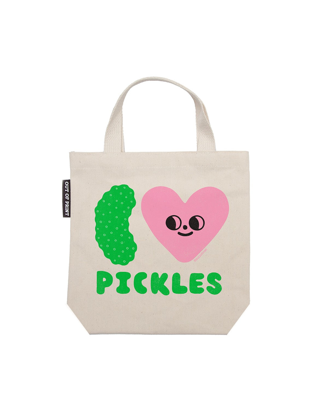 Suzy Ultman I Heart Pickles Mini Tote Bag