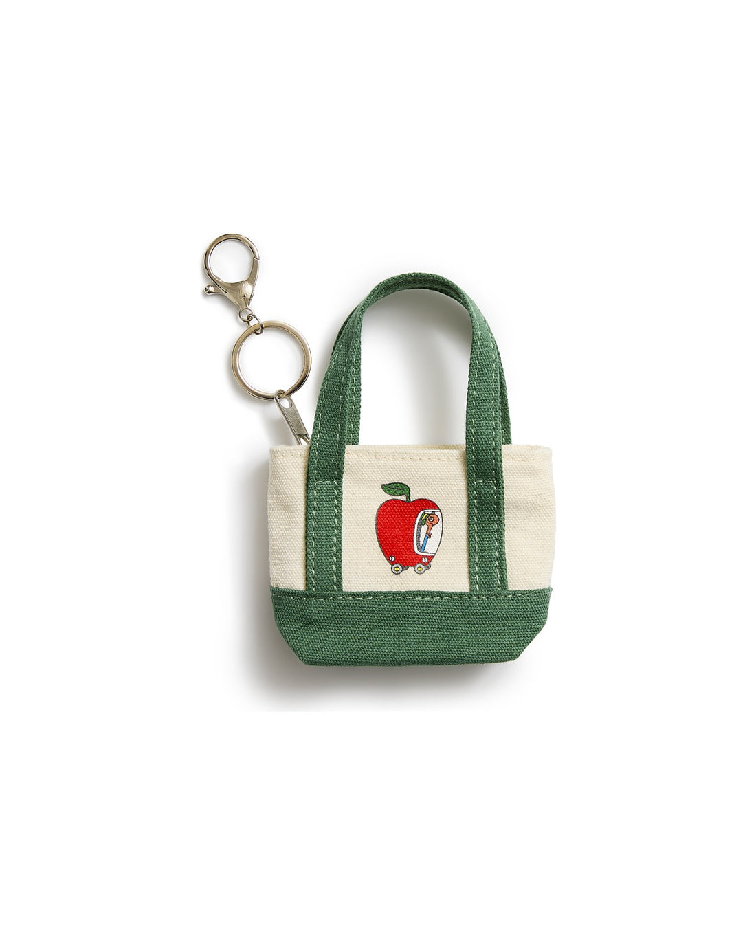 Lowly Worm Apple Car Tiny Tote Bag Charm
