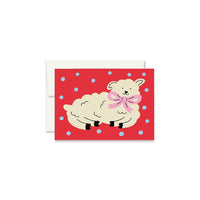 Agneau Mini Greeting Card - Parkette.