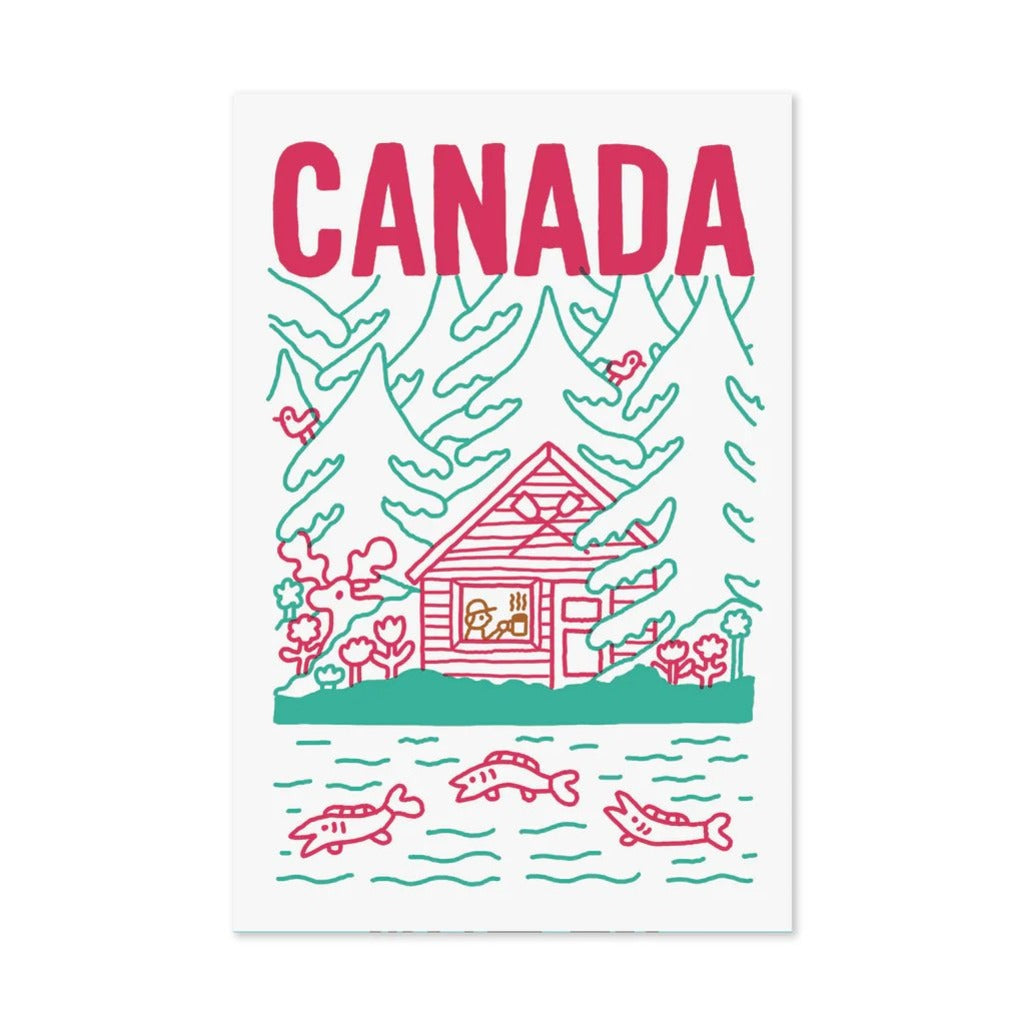 Cabane Au Canada Postcard - Parkette.