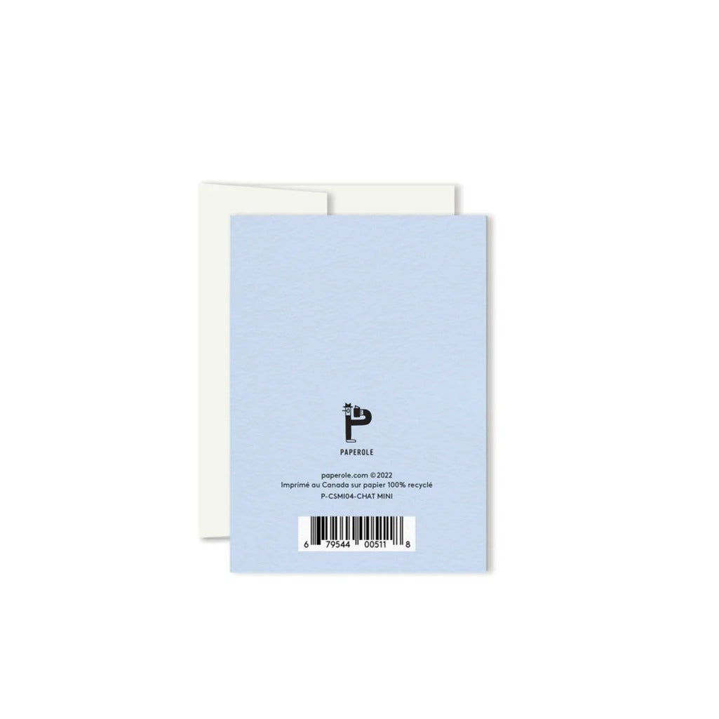 Chat Mini Greeting Card - Parkette.
