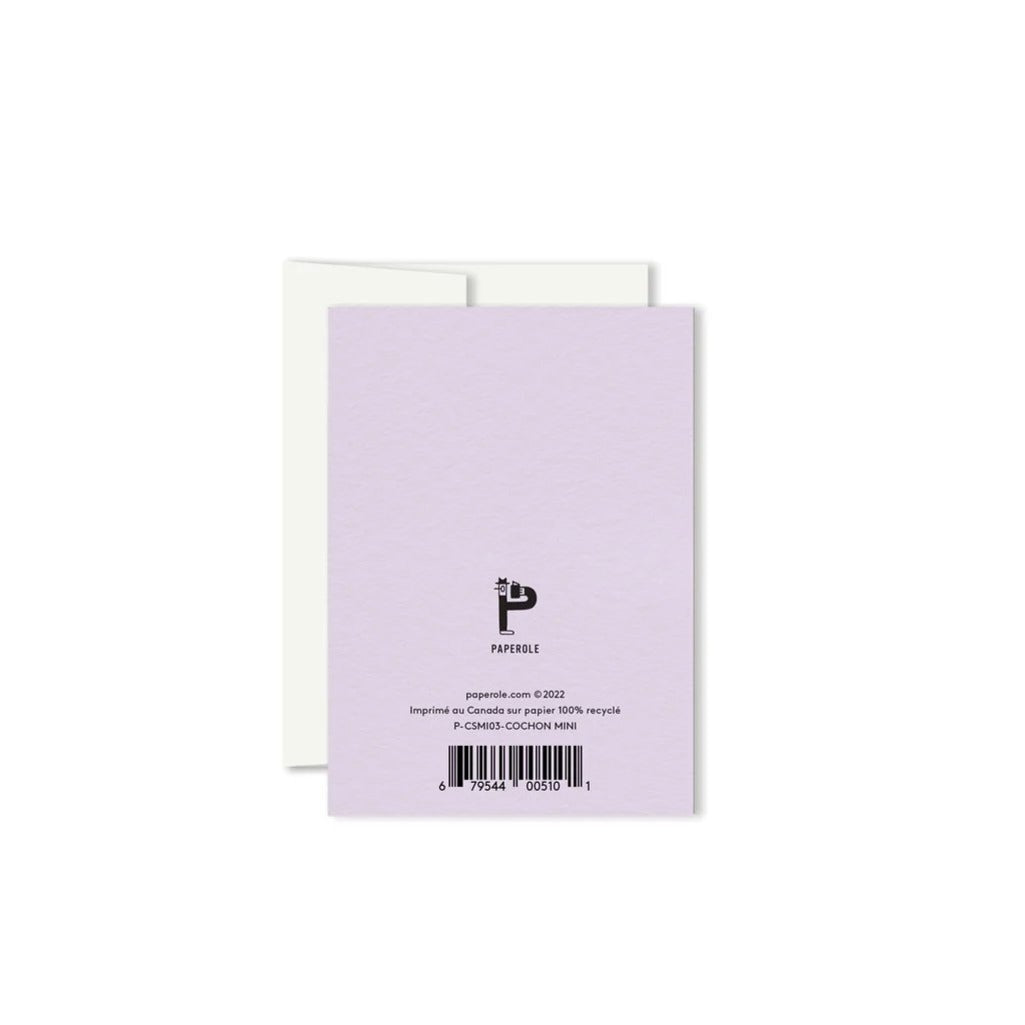 Cochon Mini Greeting Card - Parkette.