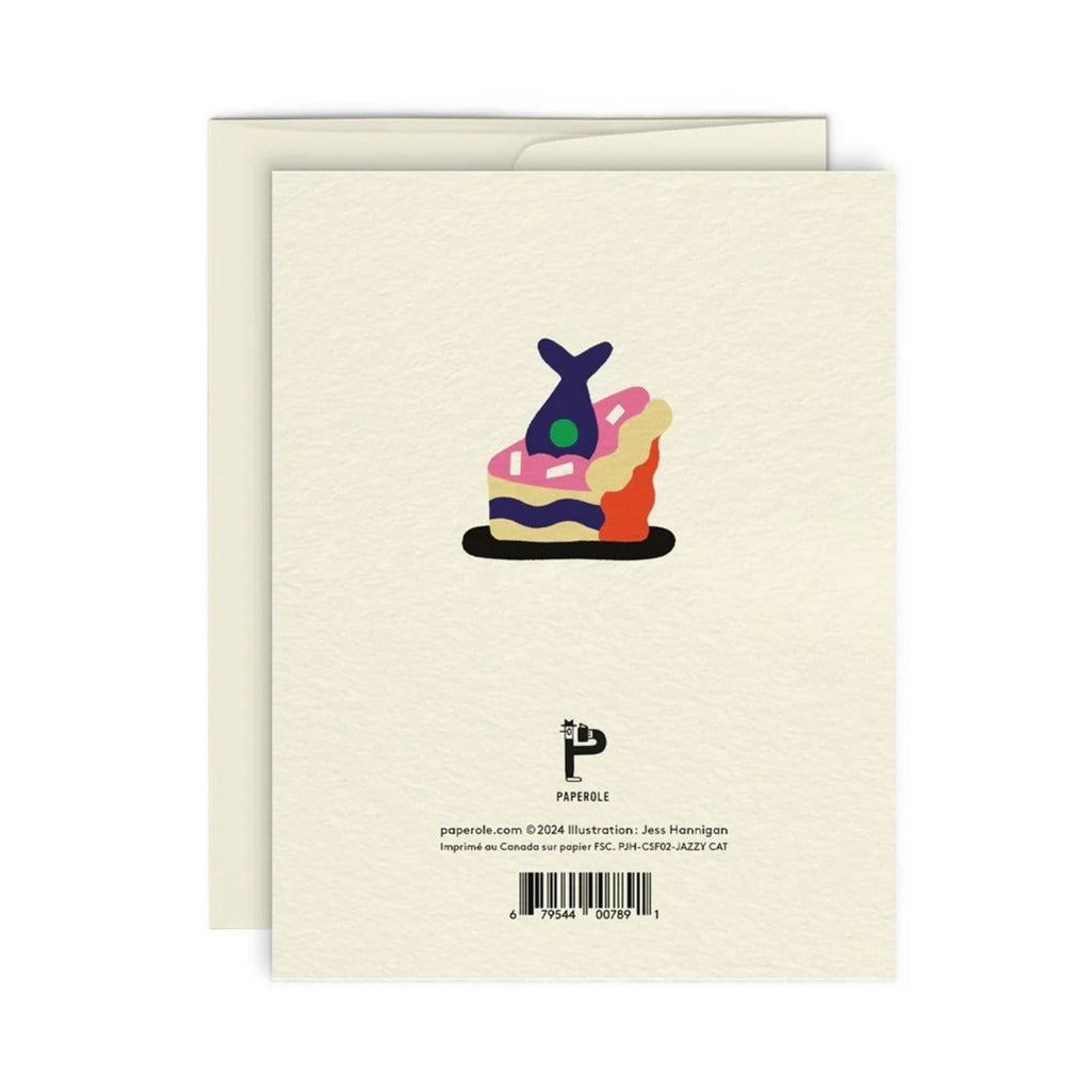 Jazzy Cat Greeting Card - Parkette.