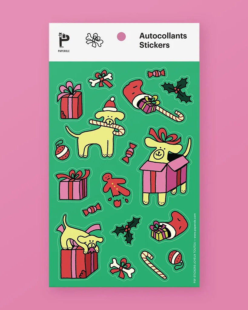 Joyeux Toutou Sticker Sheet - Parkette.