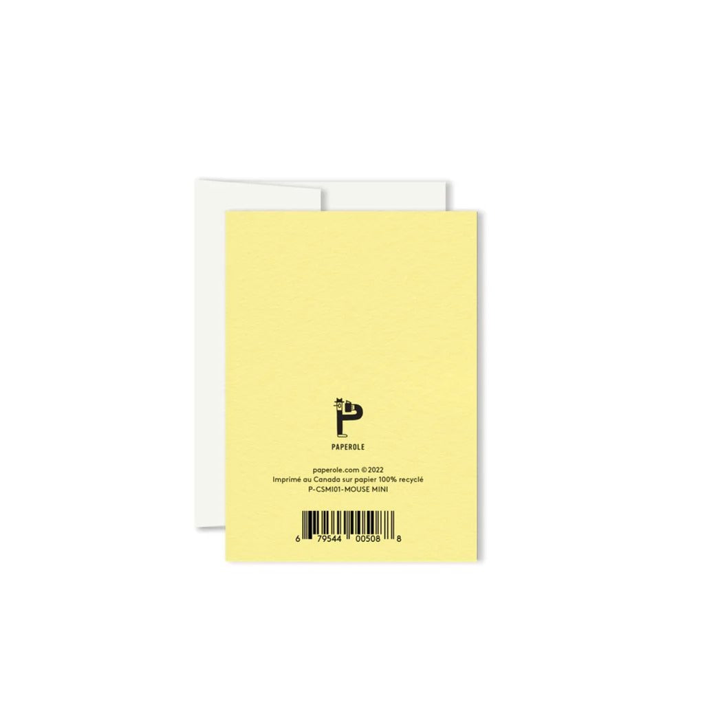Mouse Mini Greeting Card - Parkette.