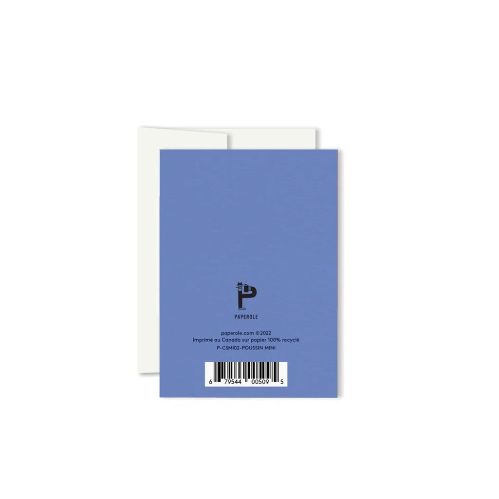 Poussin Mini Greeting Card - Parkette.