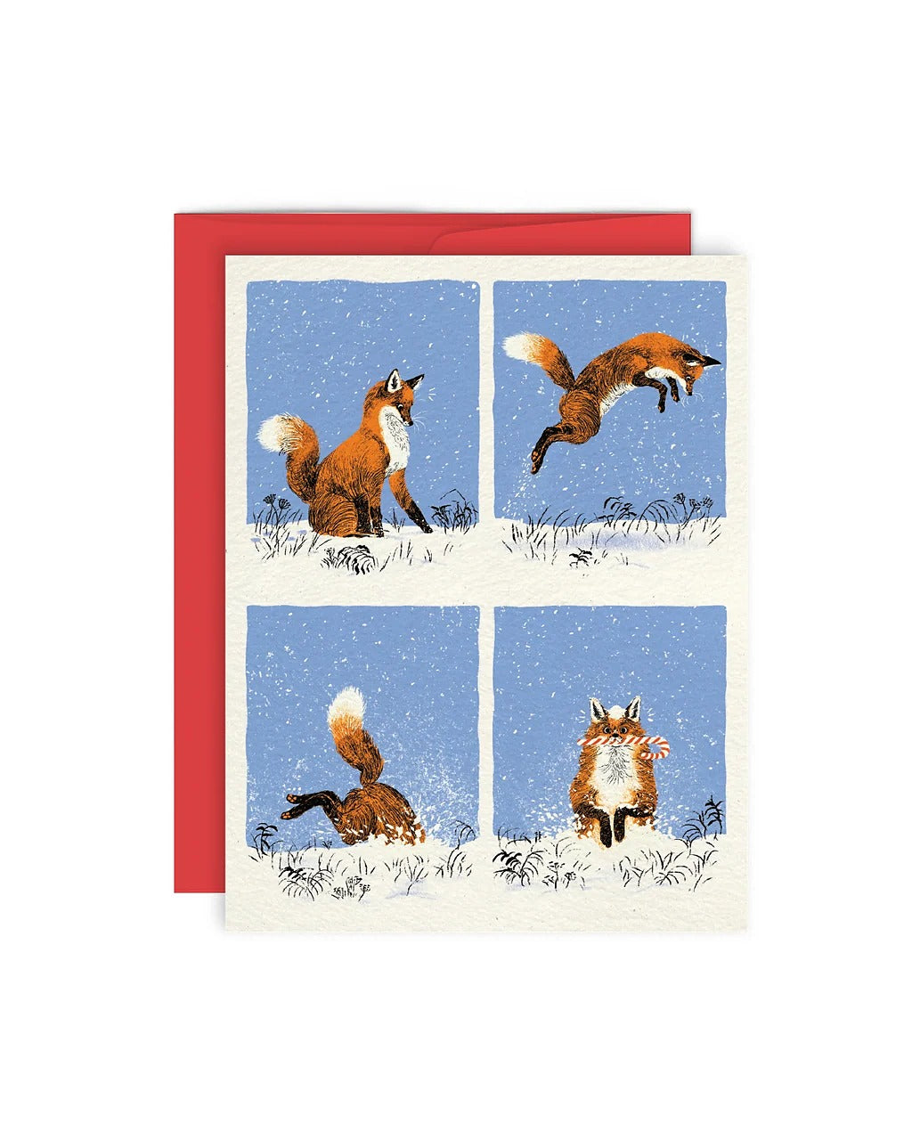 Renard Curieux Greeting Card - Parkette.