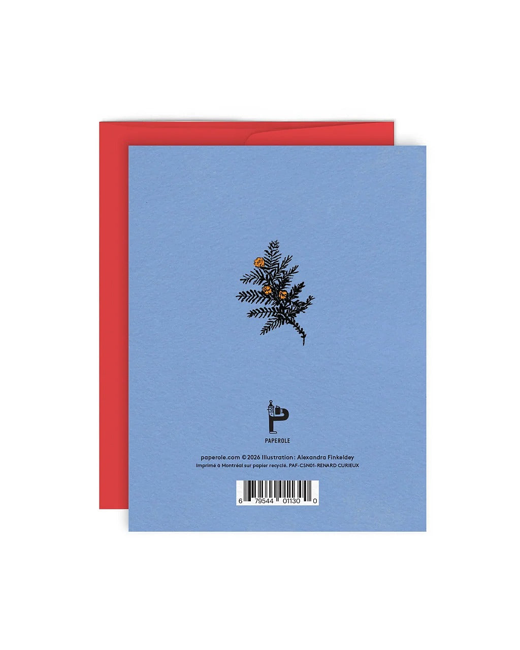 Renard Curieux Greeting Card - Parkette.