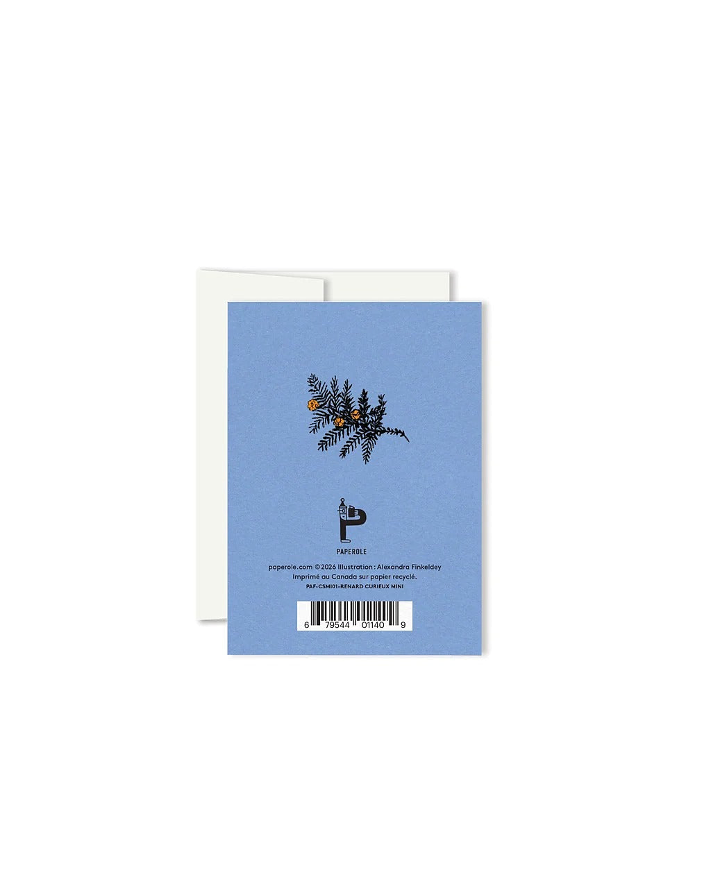 Renard Curieux Mini Greeting Card - Parkette.