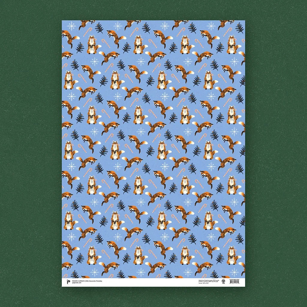 Renard Curieux Wrapping Paper - Parkette.