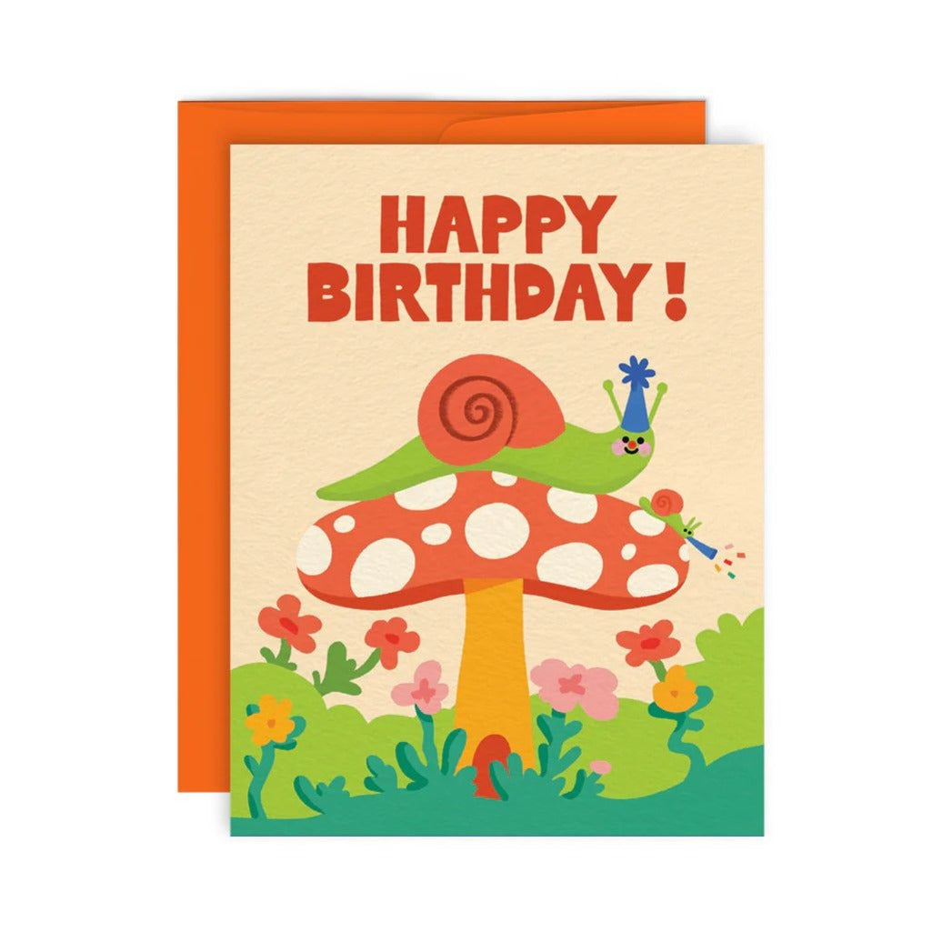 Snail Party Greeting Card - Parkette.