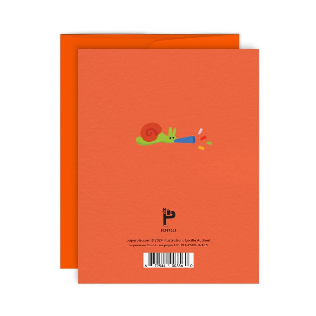 Snail Party Greeting Card - Parkette.