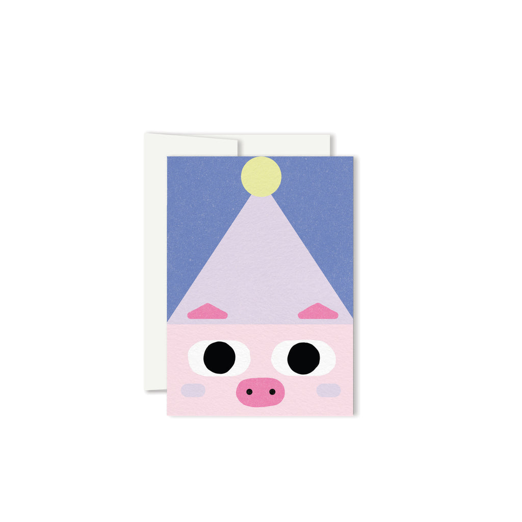 Birthday Pig Mini Card - Parkette.