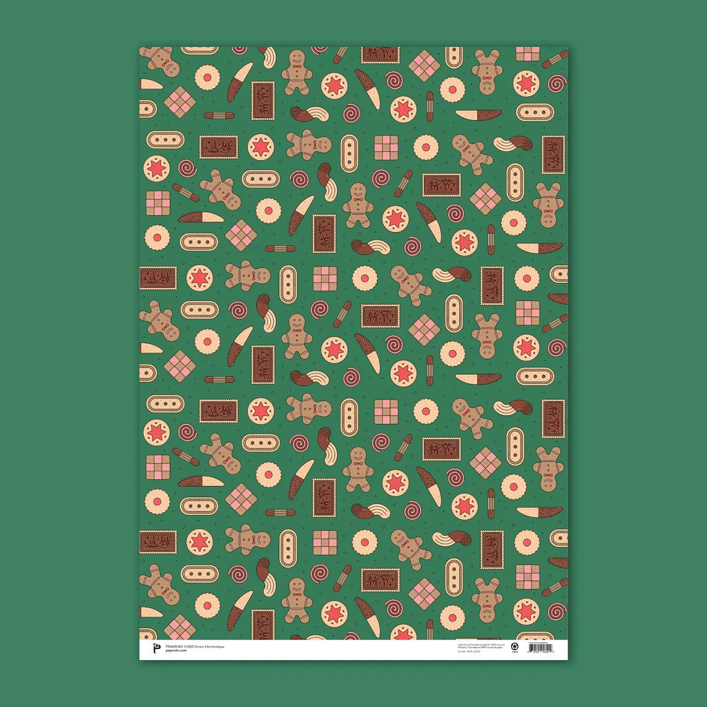 Friandises Gift Wrap - Set of 3 Sheets - Parkette.