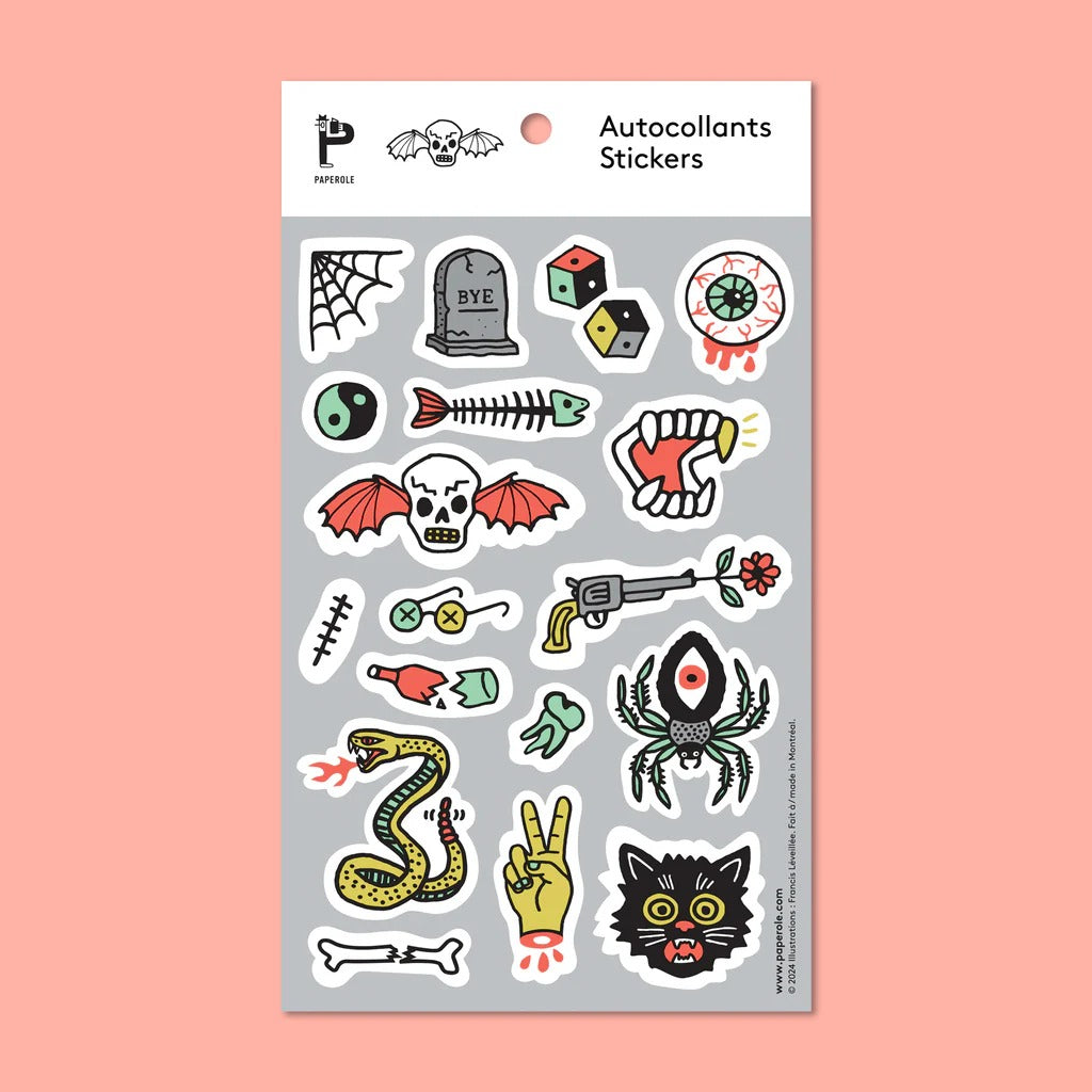 Ink and Bones Sticker Sheet - Parkette.