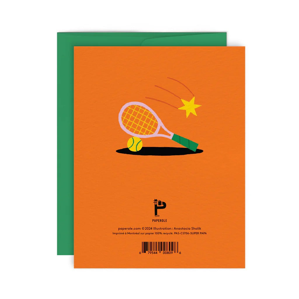 Super Papa Greeting Card - Parkette.