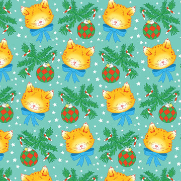 Happy Kitty Gift Wrap - Set of 3 Sheets - Parkette.