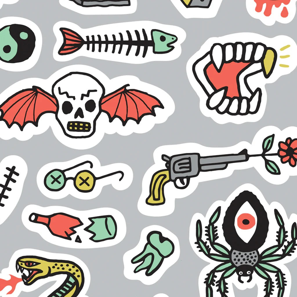 Ink and Bones Sticker Sheet - Parkette.
