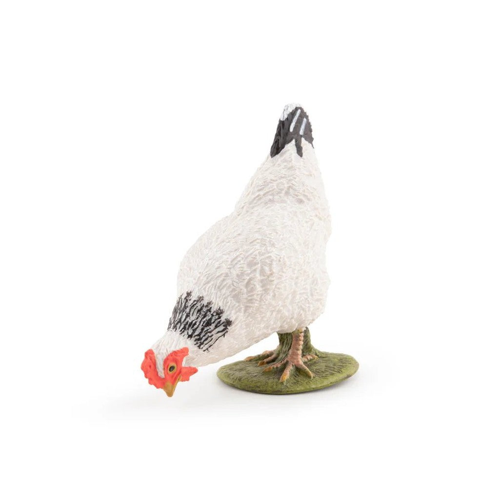 Pecking White Hen Figurine - Parkette.
