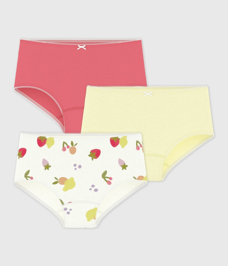 3-Pack Fruit Print Culottes