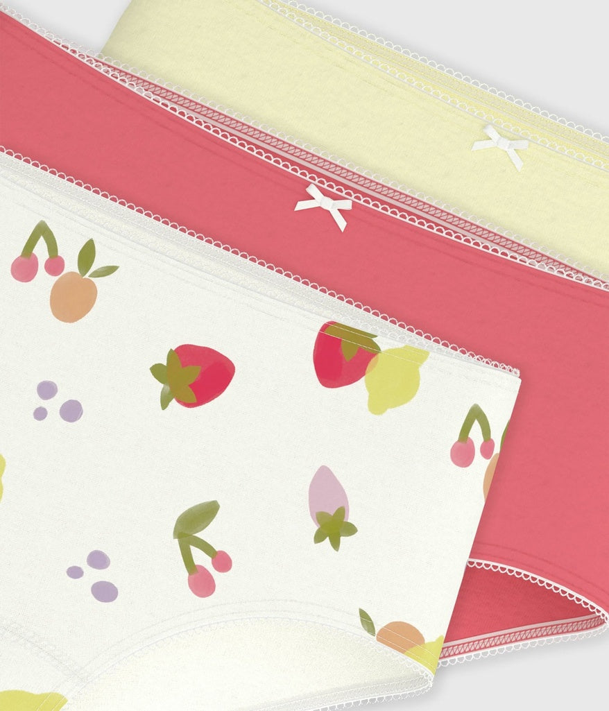 3-Pack Fruit Print Culottes