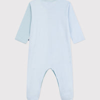Colourblock Stripe Footed Sleepsuit