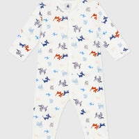 Dog Print Footless Sleepsuit