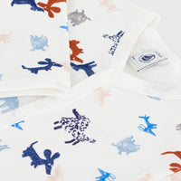 Dog Print Footless Sleepsuit