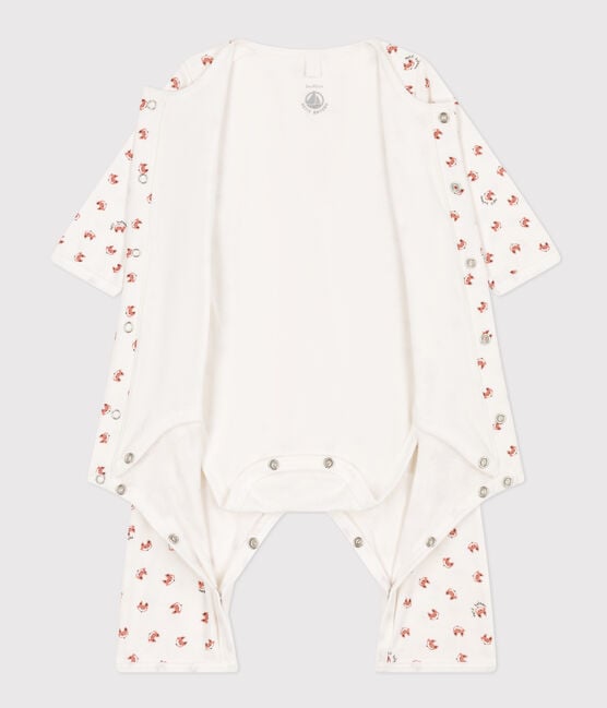 Babies' Footless Cotton Bodyjama - Foxes - Parkette.