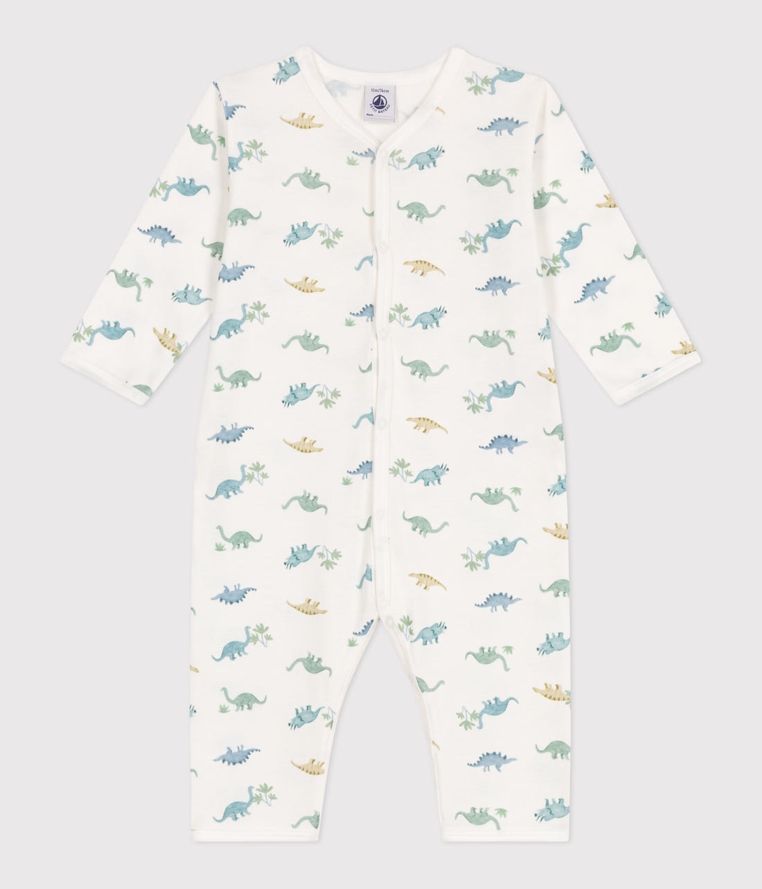 Babies' Footless Cotton Dinosaur Pajamas - Parkette.
